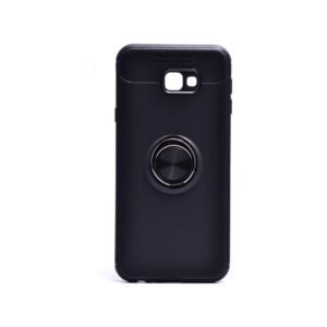 Samsung J4 Plus Yüzüklü Silikon Kılıf - Siyah