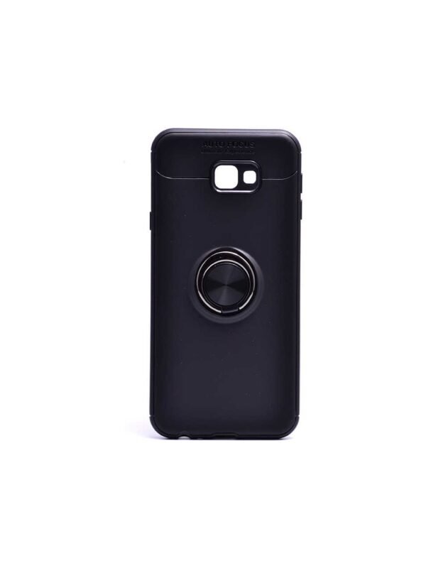 Samsung J4 Plus Yüzüklü Silikon Kılıf - Siyah