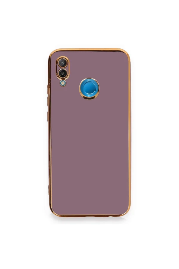 Huawei P20 Lite - Lazer Kılıf - Mor&Gold