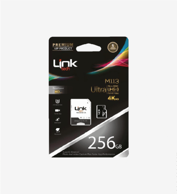 Link M113 Premium Mikro SD 4K Ultra 256 GB Hafıza Kartı