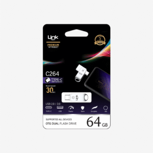 Link C264 Premium Dual 30mb/s 64GB Tip-C USB OTG Flash Bellek