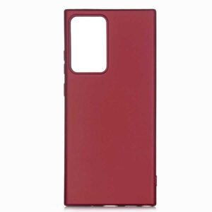 Samsung Note 20 - Silikon Kılıf - Kırmızı