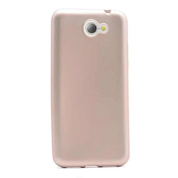 General Mobile GM6 Kılıf Premier Esnek Silikon Kılıf Gold
