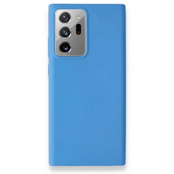 Samsung Note 20 Ultra - Silikon/Lansman Kılıf - Açık Mavi