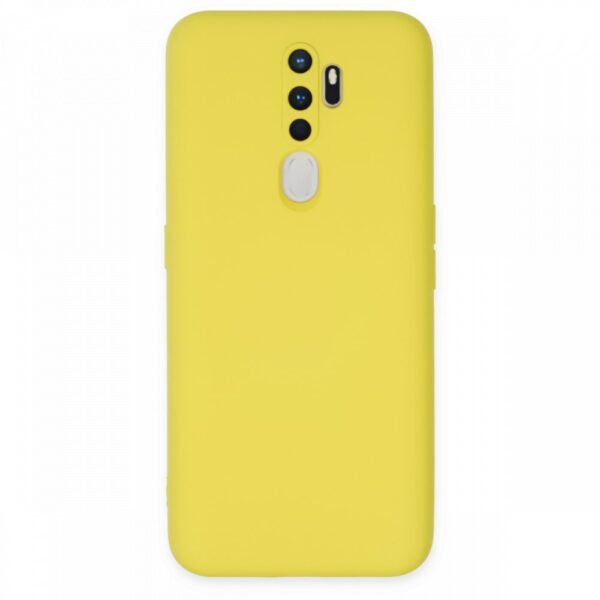 Oppo - A5/A9 2020 - Mat Silikon Kılıf - Fosforlu Yeşil