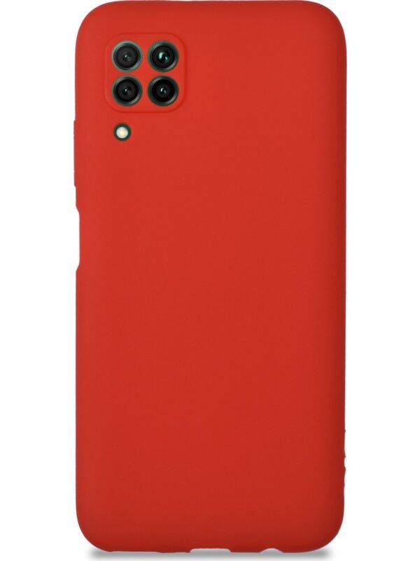 Huawei - P 40 Lite - Mat Silikon Kılıf - Kırmızı