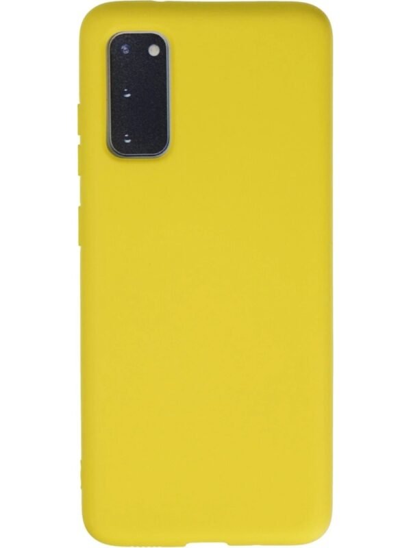 Samsung S20 - Silikon Kılıf - Sarı
