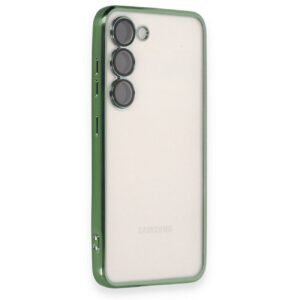 Samsung S23 Plus - Lüks Lazer Kılıf - Yeşil