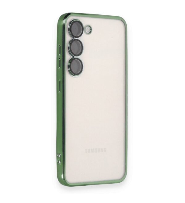 Samsung S23 Plus - Lüks Lazer Kılıf - Yeşil