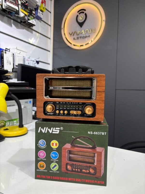 Nostaljik Görünümlü Hoparlör Bluetooth ve Fm Radyo Özellikli - Hadron NS6637