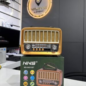 Nostaljik Görünümlü Hoparlör Bluetooth ve Fm Radyo Özellikli - Hadron NS6651