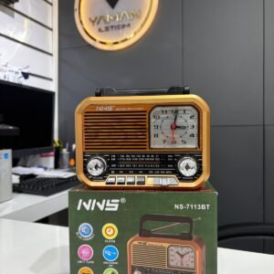 Nostaljik Görünümlü Hoparlör Bluetooth ve Fm Radyo Özellikli - Hadron NS7113
