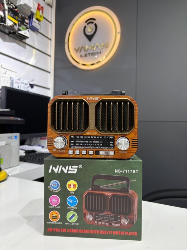 Nostaljik Görünümlü Hoparlör Bluetooth ve Fm Radyo Özellikli - Hadron NS7117