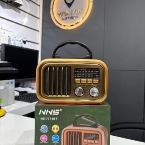 Nostaljik Görünümlü Hoparlör Bluetooth ve Fm Radyo Özellikli - Hadron NS7771