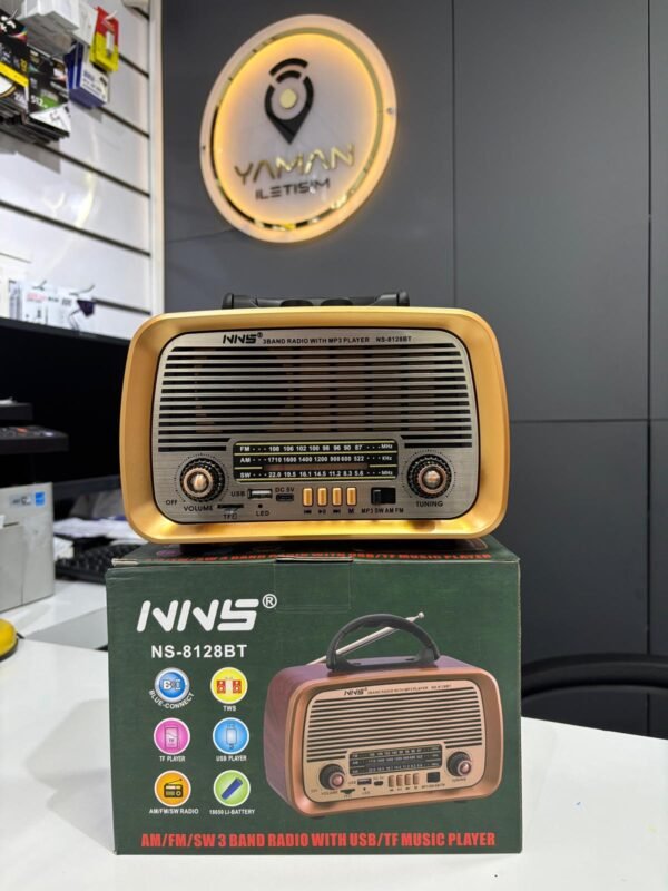 Nostaljik Görünümlü Hoparlör Bluetooth ve Fm Radyo Özellikli - Hadron NS8128