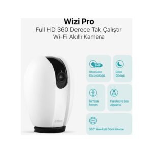 Ttec Wifi Kamera - Wizi Pro 2AGK02 Full HD Wi-Fi Güvenlik Kamerası (2 Yıl Garantili+1 Yıl Garanti)