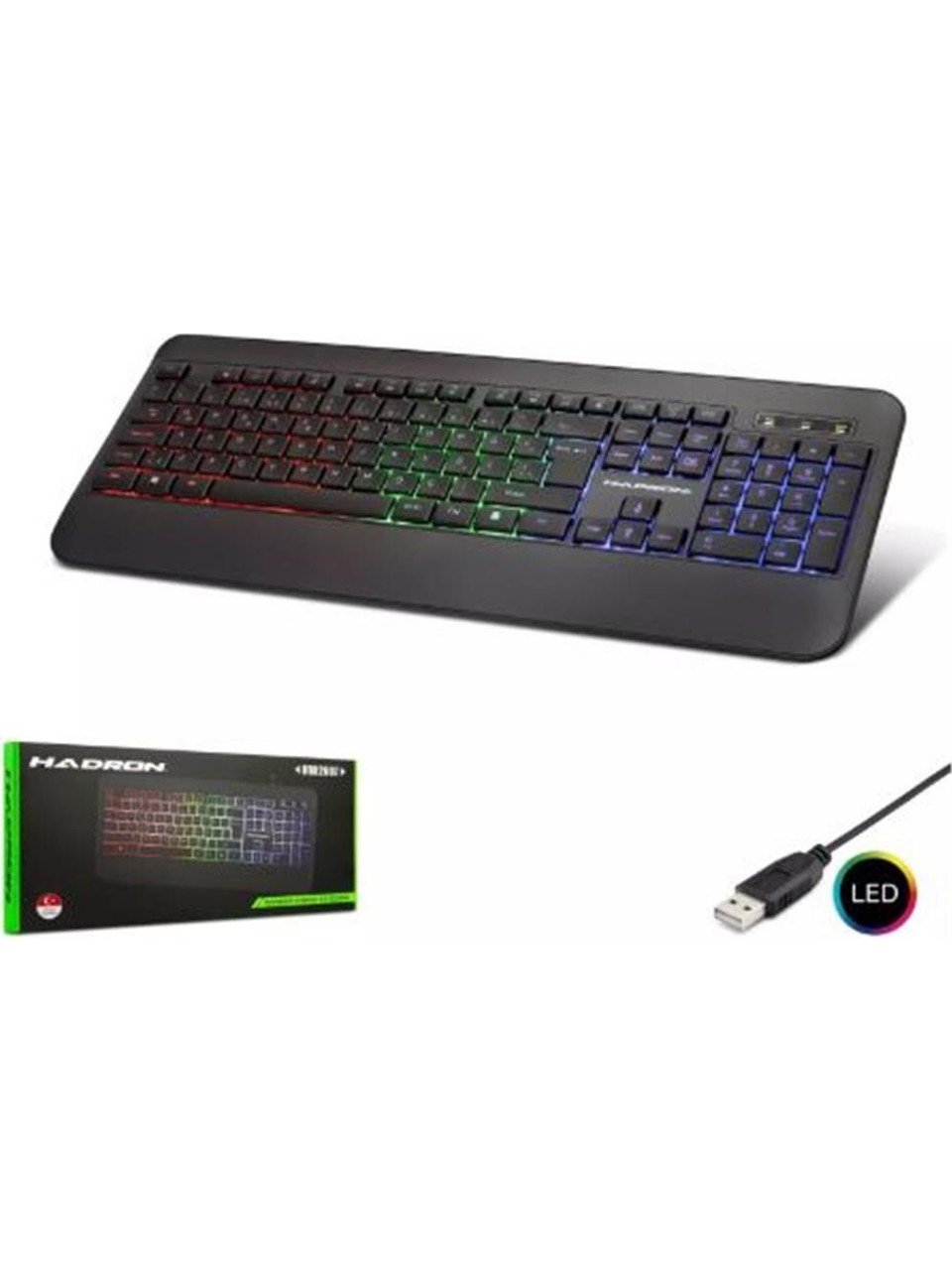 Hadron HDX2607 LEDLİ KABLOLU Q KLAVYE